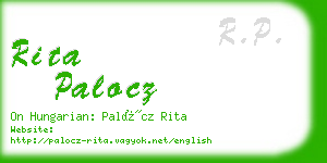 rita palocz business card